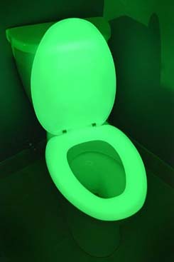 glow in the dark neon toilet seat cover