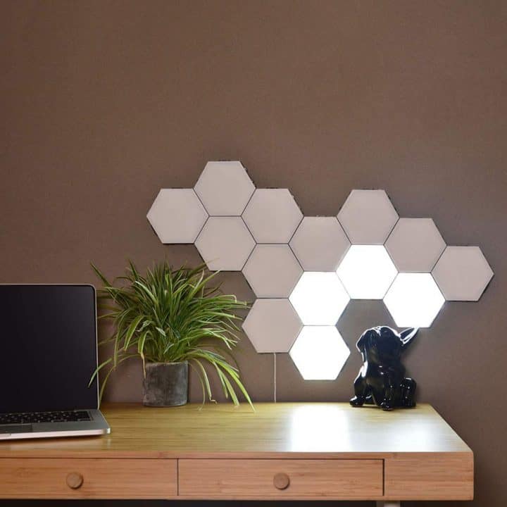 Touch-Sensitive Hexagonal Wall Lights