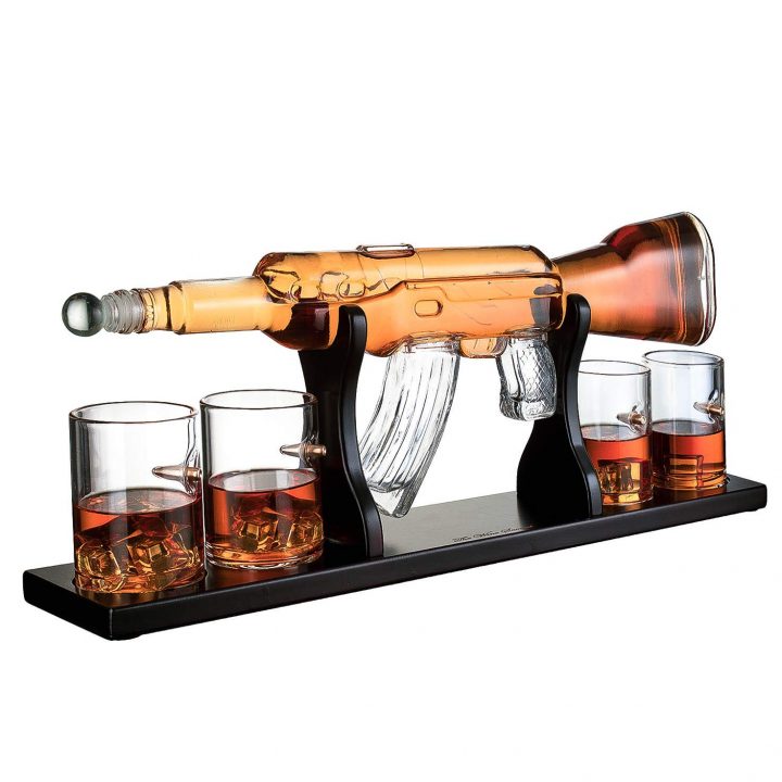 Glass AR-15 Rifle Decanter