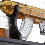 Glass AR-15 Rifle Decanter
