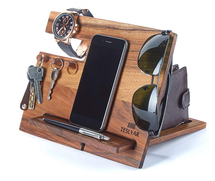 Walnut Wood Phone Docking Station