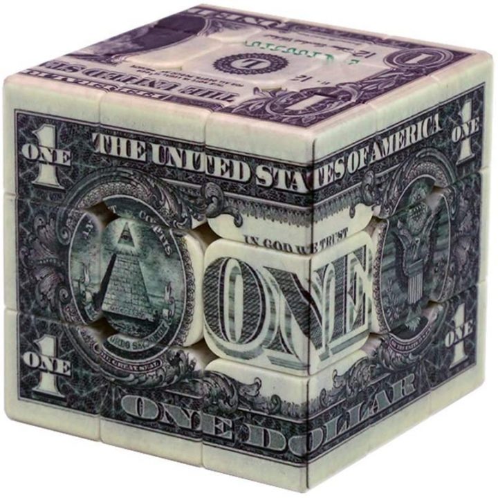 Dollar Bill Rubik’s Cube