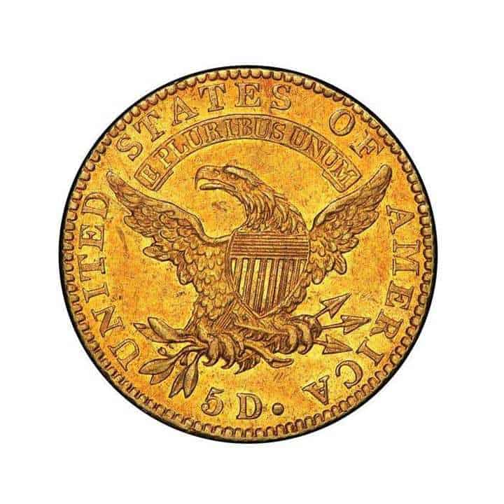 Ultra Rare 1822 5 Gold Coin