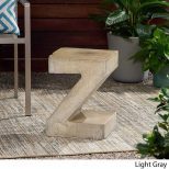 Z shaped outdoor concrete table2