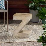 Z shaped outdoor concrete table3