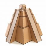 Mayan pyramid cardboard cat house3