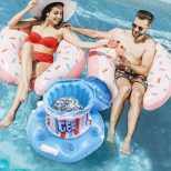 Icee floating inflatable cooler