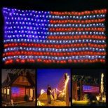 Giant American Flag String Lights5