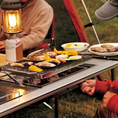 Snow Peak Double BBQ Grill Table