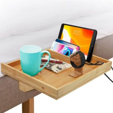 BedShelfie Clamp on Bedside Tray