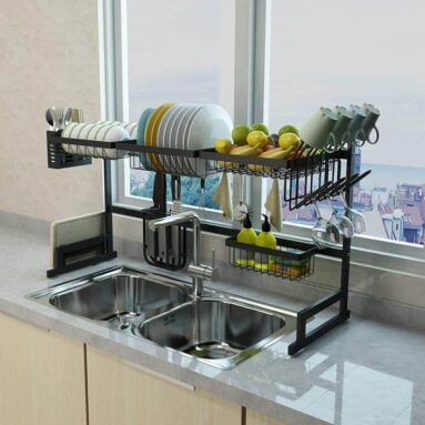 Over-the-Sink Dish Drying Rack