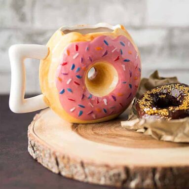 Ceramic Donut Shaped Coffee Mugs