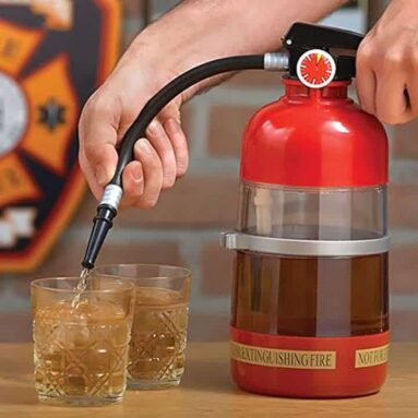 Fire Extinguisher Cocktail Shaker and Liquor Dispenser