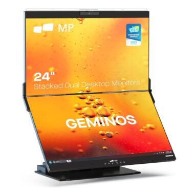 Geminos Dual 24″ Stacked Computer Monitors