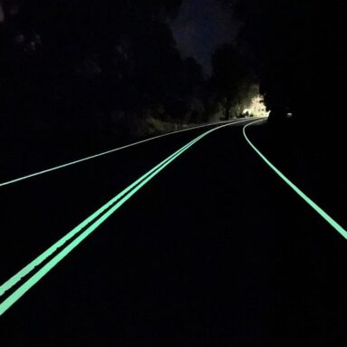 Glow-in-the-Dark Highway Paint