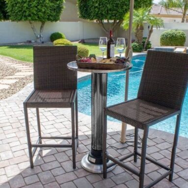 Indoor-Outdoor Heat Lamp Table