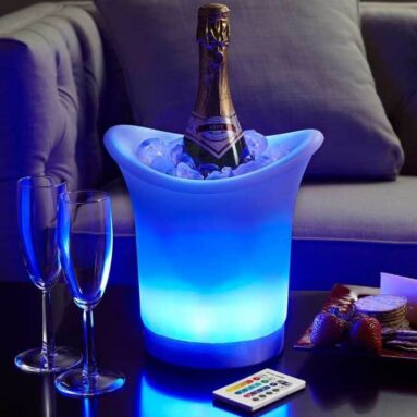 Remote Controlled Lighted Champagne Ice Bucket