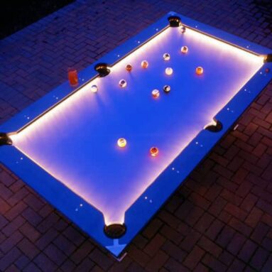 Lighted Outdoor Pool Table