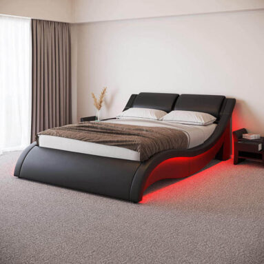 Lyon Wavelike LED Bed Frame