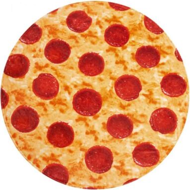 Realistic Pizza Throw Blanket