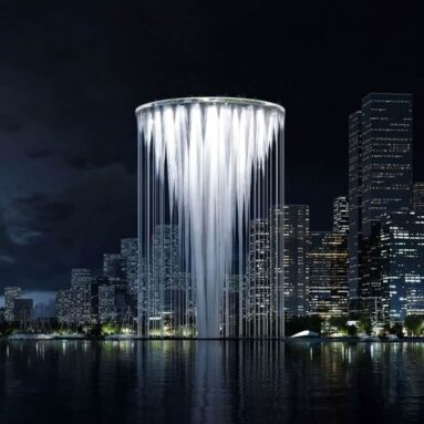 Shenzhen New City Landmark is a Tower That Looks Like a Water Fountain