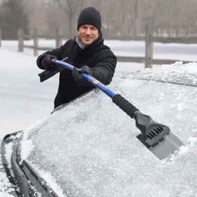 Telescoping Ergonomic Ice Breaker and Scraper