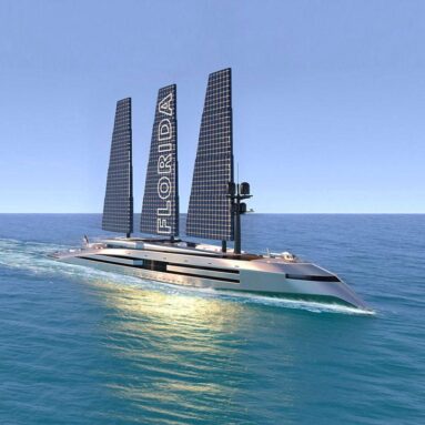 This Eco-Friendly Superyacht Concept is Powered by Solar Sails