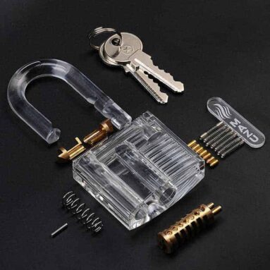 Transparent Padlock Educational Toy