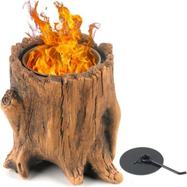 Tree Stump Fire Pit