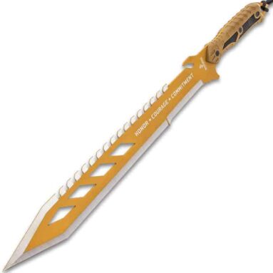 USMC Desert OPS Sawback Machete with Sheath