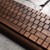 Wireless Natural Wood Computer Keyboard