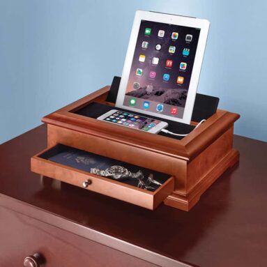 Gentleman’s Device Charging Valet Organizer