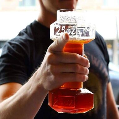 Dumbbell Beer Glass