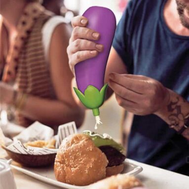 Eggplant Shaped Sauce Bottle