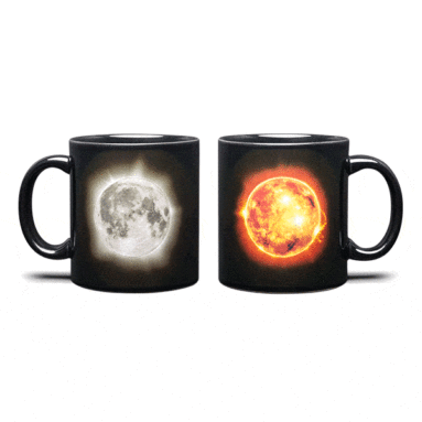 Solar Eclipse Heat Changing Ceramic Mug