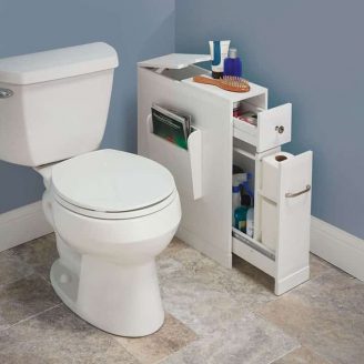 Image showing bathroom organizer in tight bathroom