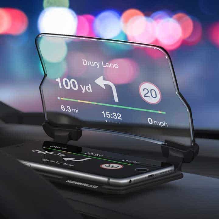 Heads-Up-Display on dashboard