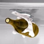 Wine-Bottle-Storage-Rack in refrigerator