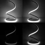 spiral led table lamp 4 light modes