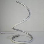 spiral led table lamp unlighted