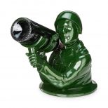 Green Army Man Bazooka Wine Bottle Holder