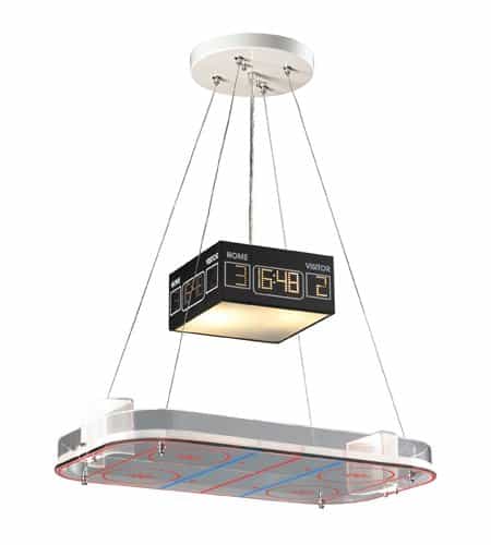 Ice Hockey Rink Pendant Light