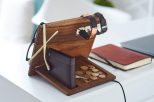 Walnut Wood Phone Docking Station