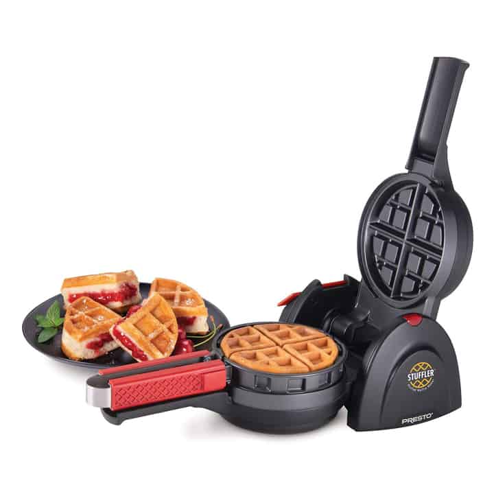 stuffed waffle maker for a variety of stuffed waffles