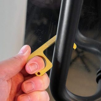 Touch-Free Brass Stylus Door Opener