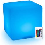 Color Changing LED Light Cube with remote control