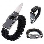 easily deployable knife and paracord