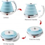 Collapsible Silicone Electric Travel Kettle2