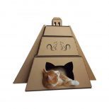Mayan Pyramid Cardboard Cat House2