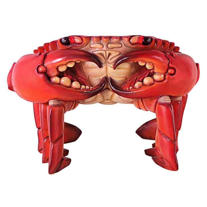 Giant Red King Crab Sculptural Chair